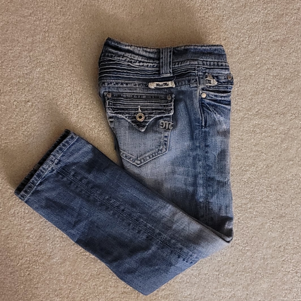 MISS ME CAPRIS BLING JEANS